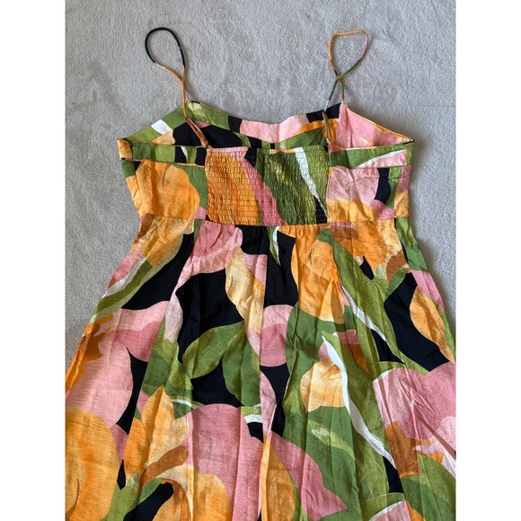 NWT H&M Size XL Floral Print Sundress Sleeveless Casual Summer Dress Colorful - Picture 5 of 8